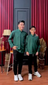 Koko Haibah Warna Hijau & Baju Muslim Dewasa Murah