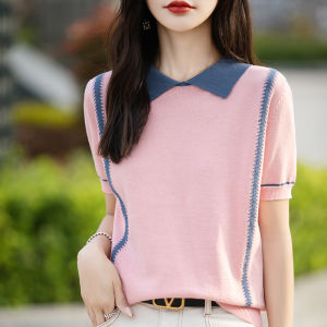 SHEHAN | Cotton Knitted Short Sleeve T-Shirt