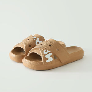 New 2025 Summer Slippers Mens Sports Home Wearing Anti-Slip Wear-Resistant EVA Flat Heel Pure Color Casual Slippers