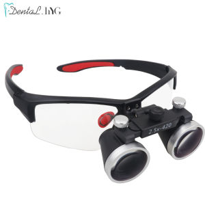 Dentistry Binocular Magnifier 2.5X 3.5X Ultra-lightweight Optical Loupes 320-420mm Magnifying Glass for Dental Surgery Tools
