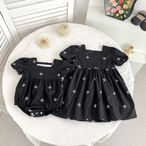 Summer New Style Girls Dress Baby Bottom Covering Clothes Climbing Suit Baby Girl Princess Skirt Short Sleeve A-Line Dress