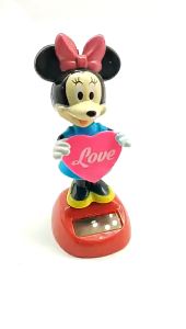 Pajangan Solar Hiasan Dashboard Mobil Swing Disney Tsum Tsum Minnie Mickey Mouse