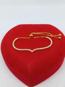 GELANG PERAK ASLI LAPIS EMAS 925/GELANG AUREL SERUT/GELANG ASLI SILVER/GELANG FASHION WANITA