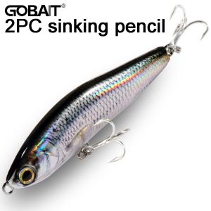Sinking Pencil 2PC 24g Fishing Lure Weight System HardBait Treble Hooks Swimbait Wobbler Tackle Jerkbait Deep Artificial Bait