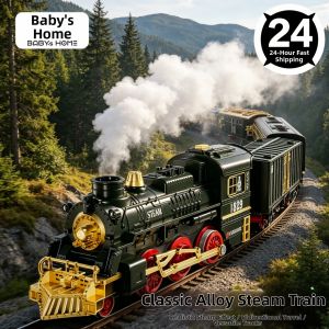 BABYSHOME | Retro Steam Electric Train Toy