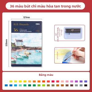 deli | Bút Chì Màu Dành Cho Trẻ Em Tan Trong Nước & Dầu
