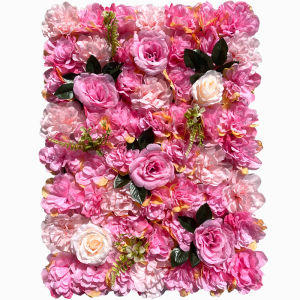 Trendy Artificial Rose Flower Wall Photography Props Silk Flowers Wedding Decoration Background Wall Simplicity Hanging Wall Art