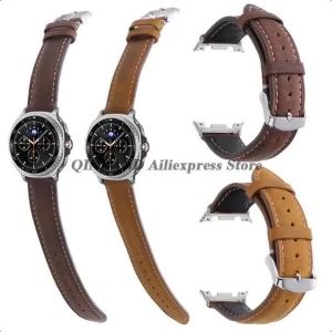 Dây Đeo Bằng Da Tháo Nhanh Cho Samsung Galaxy Watch 8 40/44mm Cổ Điển Nam Nữ Dây Đeo Đồng Hồ Vòng Tay Thay Thế Dây Đeo Cổ Tay