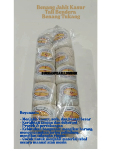 Benang Bol Benang Jahit Kasur Tali Uang Benang Putih Serba Guna