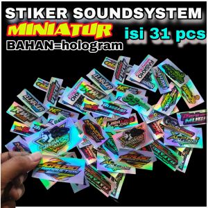 STIKER MINIATUR SOUNDSYSTEM HOLOGRAM | STIKER ANTI AIR | STIKER 1 LEMBAR