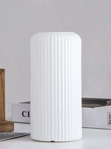 จิตรกรรมลายโคมไฟเรขาคณิตเรียบง่ายและโมเดิร์น ถ้วยดอกไม้พลาสติก ตกแต่งโต๊ะทานอาหารในห้องรับแขก วัสดุ PP ถ้วยดอกไม้แบบตั้ง