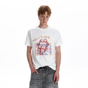 A PUEE | Retro Pixel Print Short Sleeve T-shirt