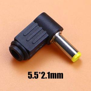 2~10pcs 3.5x1.35 4.0x1.7 4.8x1.7 5.0x3.0 6.0x4.4 5.5x2.1 5.5x2.5 MM 90 Degree DC Power Male Plug Jack Adapter Welding Connector