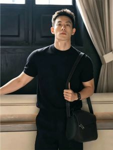 ZHUOCAN | Breathable and Cool Ice Silk Knit T-Shirt