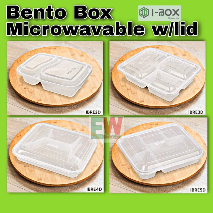 Bento Box Ibox 2,3,4,5 Dimensions Microwavable Containers 