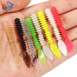Mồi Câu Giả Mềm TPR Rosewood 20 Chiếc Mồi Câu Mềm Dạng Giun Ajing Siêu Nhỏ Mồi Câu Giả Silicon Nổi Dành Cho Câu Cá Biển Sông Hồ