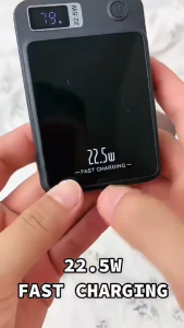 (SG) Magnetic power bank 30000mAh Wireless powerbank fast charging With Type c Portable charger