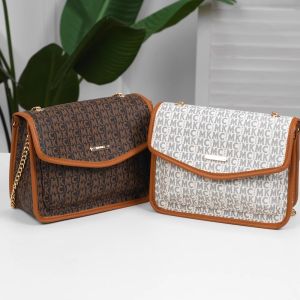 MKMC Tas Selempang Wanita Kekinian Terbaru Shoulderbag Fashion Tali Rantai Tas Bahu Wanita Kerja Kulit Multifungsi Kancing Magnet Kerja Makeup Top Handle Bag COD