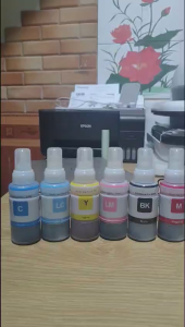 HCM- MIỄN SHIP -Set 6 màu Mực in Epson 673 -máy in Epson L805/L850/L1800.