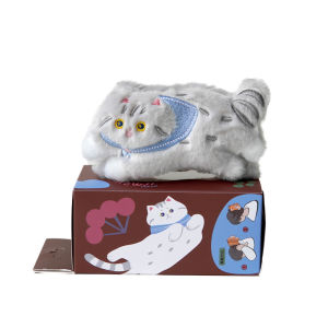 MEWJI Original Cat Curious JK Japanese Style Girl Funny Claw Shark Clip Plush Hairpin Fashionable Hair Accessory