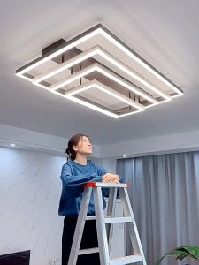 Modern Ceiling Light Luxury Chandelier Nordic LED Stepless Dimming Ceiling Light With Remote Control For Living Room Dining Room Coffee Decoration Light