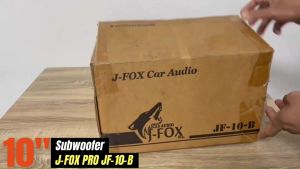 ลำโพงซับ 10นิ้ว JFOX รุ่น JF-10-B ดอกซับติดรถยนต์ 10นิ้ว แม่เหล็ก 170mm x2 ว้อย 3นิ้ว 4Ohm 1800W