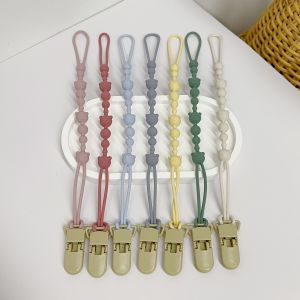 1PCS2025 New Bear Silicone Nipper Chain with Tooth Glue Bite Joy Silicone Chain Clip Anti Loss Rope Nipper Chain