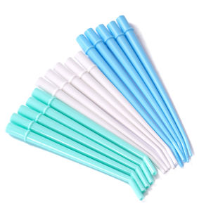 25pcs Dental Surgical Tools Aspirator Elbow Suction Saliva Ejector Tip Tube Dentistry Clinic Strong Suction Tube