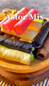 Astor Mini Aneka Pilihan Rasa Strawberry 100gr Kiloan Murah Enak Manis Renyah / Wafer Roll Kiloan Astor Kiloan Barcelona / Wafer Rolls Coklat Susu Lezate 1/2 kg Lezate Snack