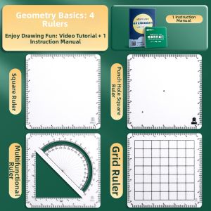 YUGUANG | 多功能教学直尺 Mathematics Ruler Set