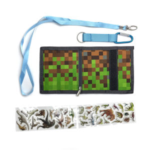 Childrens Wallet Multifunctional Wallet Foldable Canvas Coin Purse Primary School Student Card Bag Student Cartoon Money