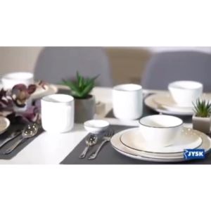 Thìa | JYSK nID | sứ trắng bóng | D13x4x3cm