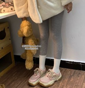 ถุงน่องสไตล์เกาหลี ทรงสลิมฟิต บุขนแกะหนา สำหรับผู้หญิง ใส่ได้ทั้งฤดูใบไม้ร่วงและฤดูหนาว ถุงน่องยาวถึงเข่า ทรงตรง