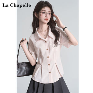La Chapelle | Slimming College Style Blouse Short Sleeve Shirt
