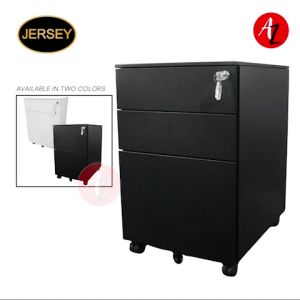 Jersey Mobile Drawer Office Home Filing Cabinets Organizers 3 Drawers MD-5D (BLACK WHITE)