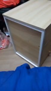 Bedside cabinet assembly furniture 3 drawers