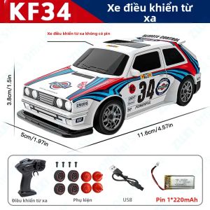 Xe Điều Khiển Từ Xa Mô Hình Xe Đua GTR Mini Tỷ Lệ 1/43 KF34 Tốc Độ Cao Drift 2.4G 4WD Có Đèn LED Dành Cho Bé Trai Và Trẻ Em