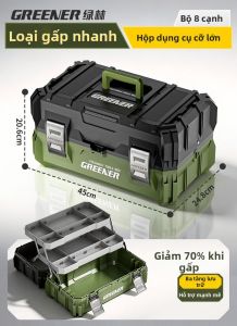Greener | Hộp Đựng Dụng Cụ 3 Lớp Gấp Được Đa Năng Dung Lượng Lớn