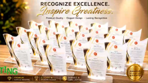 Customized Acrylic 3mm-Trophy-Plaque-Award