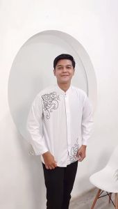 Koko dewasa Koko Putih polos Baju Muslim Koko katun Toyobo deluxe Size M L XL