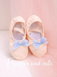 Girls Ballet Dance Shoes Soft Bottom Colorful Diamond Floral Design Ballet Dancing Shoes Childrens Footwear Youth Size