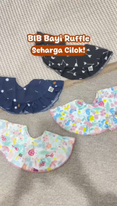 BABY LEON Slaber Bayi Slaber Makan Bayi Celemek Makan Bayi Slabber Kain Bayi Baby Bib BY-65-90