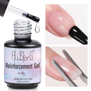 AWStorG 15ml 8-in-1 Clear Hard Builder Nail Gel - Professional Nail Extension Strengthening & Repair Formula UV/LED Curable