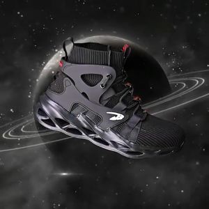 Prikol Ujung Besi Kerja Sepatu Safety Boots Pria Cowok Touring Olahraga Outdoor Lentur Proyek Ringan Lapangan 166