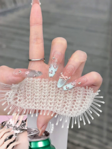 CHUBEISHI | Whitening Short Nails Stickers for Girls 6-10 years