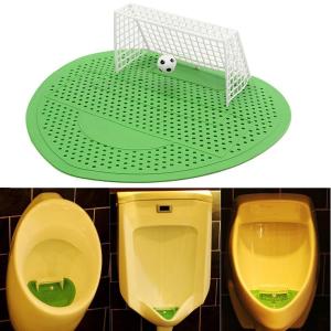 Mini Man Toilet Standing Urinal Filter Plastic Mesh Football Soccor Shape Creative Bathroom Mens Urinal Toilet Pad Deodorant