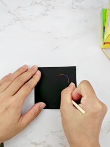 Rainbow Scratch Paper Art Crafts Back to School Supplies Easter Basket Stuffers Teens Kids Children Girls Easter Gifts Classroom