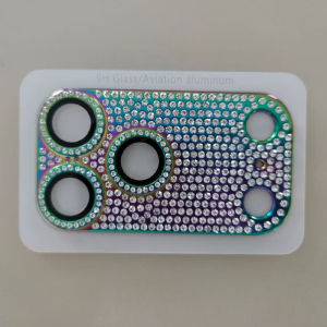 CHUBAN | Aluminum Alloy Bling Rhinestone Camera Protector For iPhone 18 17 16 15 14 Pro Max Plus 360 All-round Protection Phone Lens Film