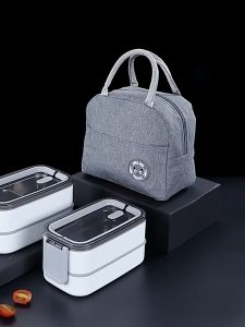 Insulated Lunch Box + Insulated Bag Microwaveable Portable Stainless Steel Fresh Lunch Box