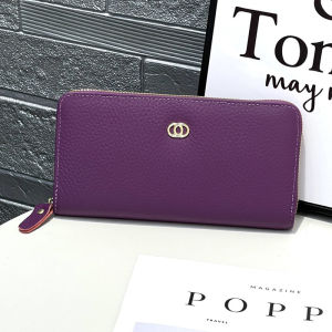 Leather Wallet Long Large Capacity Womens Wallet Multi-Card Position Genuine Leather Money Clip Stylish Trendy Fashionable